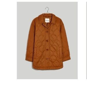 Madewell Quilted Tan Puffer Jacket